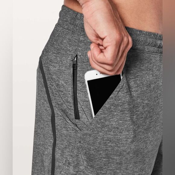 Lululemon Pace Breaker Short Linerless 9" Med M7AB1S Heathered Texture Deep Coal - Picture 5 of 16